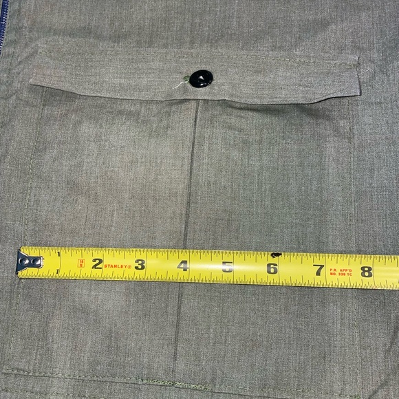 🍀3 FOR $15🍀 | Handmade | Olive | Vest | Zipper Close | 4 Lg Pocket | Gardening - Picture 15 of 16